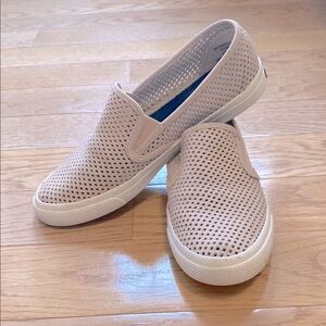 Sperry Seaside Perforated Leather Slip-On Sneakers